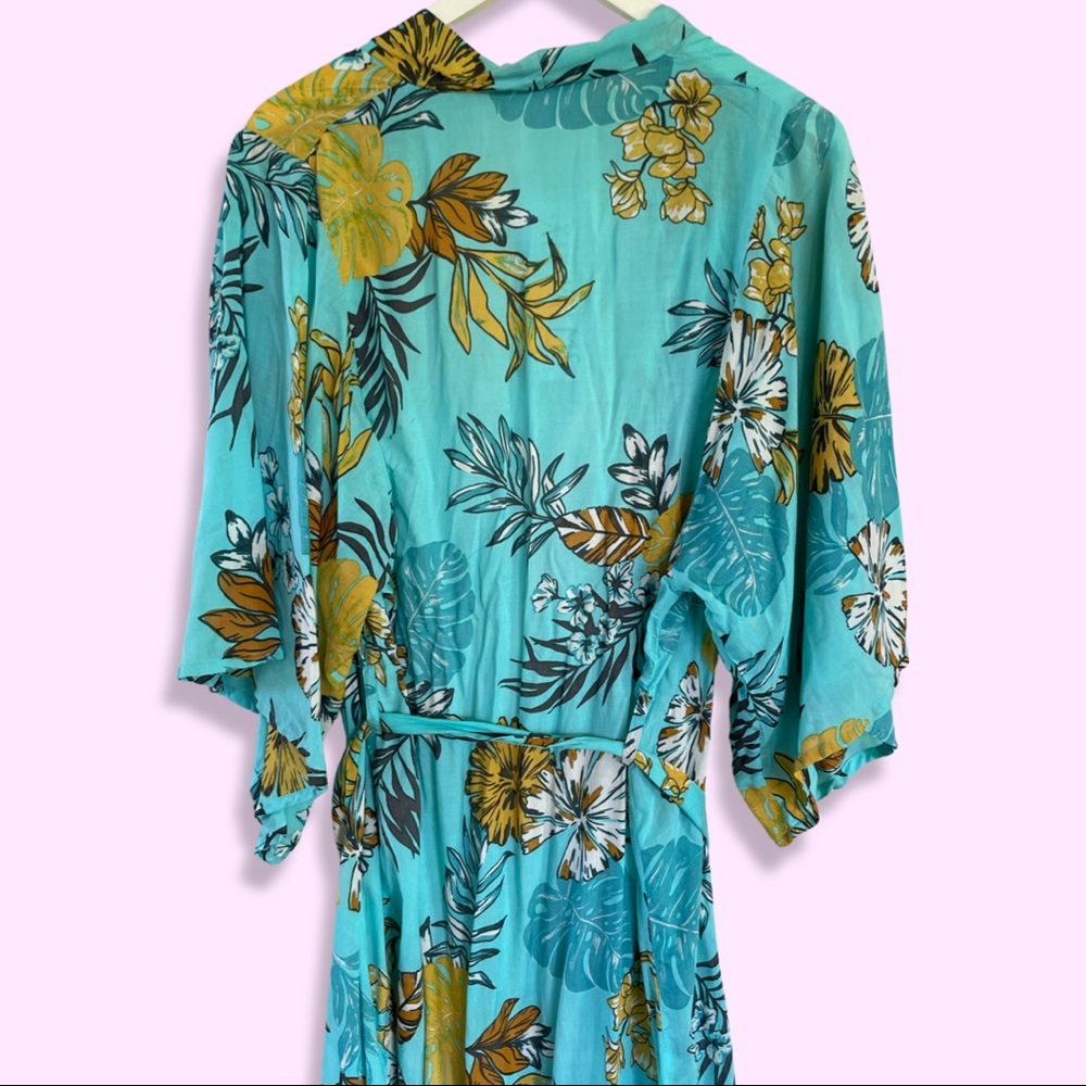 VIIIX Palms Tropical Light Maxi Robe/ Duster - Picture 2 of 4